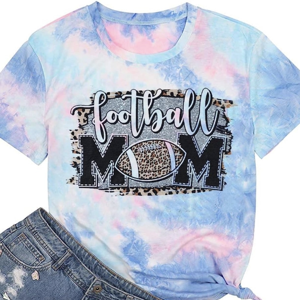 54 Football Mom t-shirt NWOT